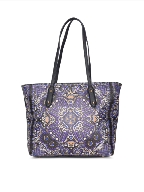 

Lavie Black & Purple Printed Shoulder Bag