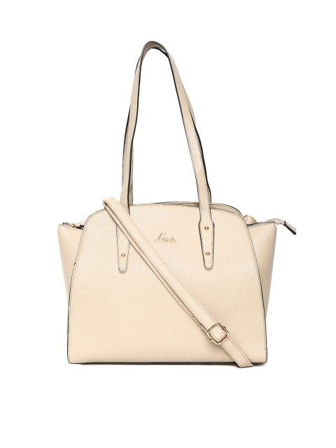 

Lavie Beige Solid Shoulder Bag