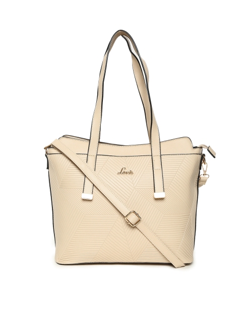 

Lavie Beige Solid Shoulder Bag