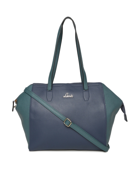 

Lavie Blue & Green Colourblocked Shoulder Bag