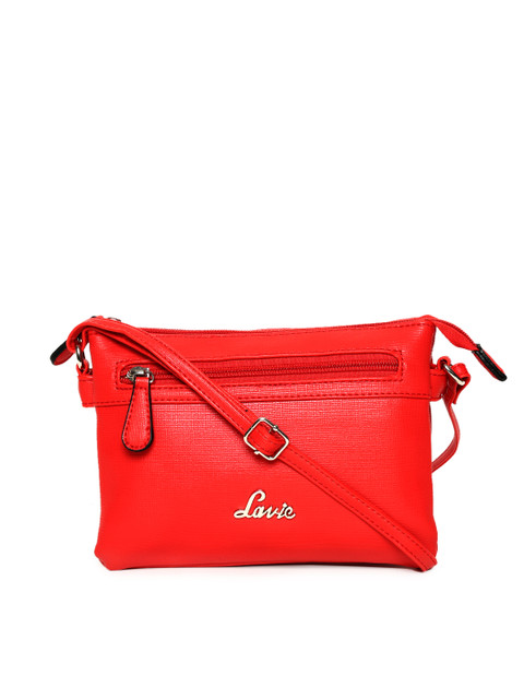

Lavie Red Solid Sling Bag