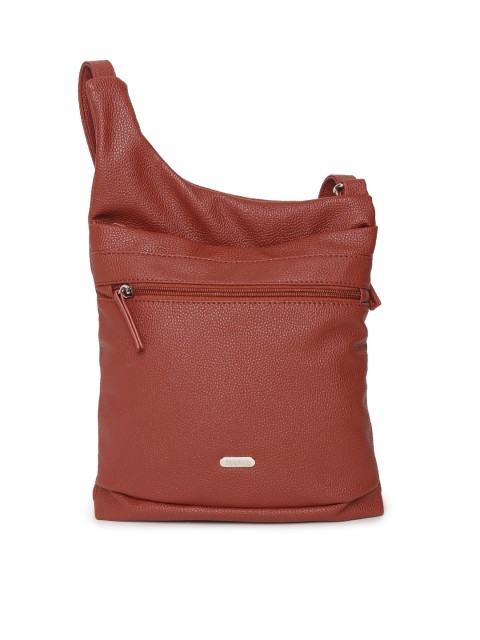 

Lavie Brown Solid Sling Bag