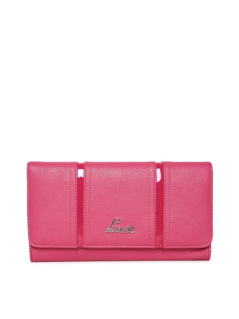 

Lavie Women Pink Solid Three Fold Wallet