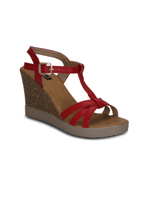 

Get Glamr Women Red Solid Wedges