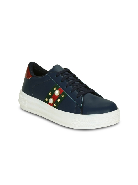 

Get Glamr Women Navy Sneakers, Navy blue