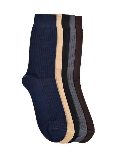 

MARC Men Set of 5 Calf-Length Socks, Multi