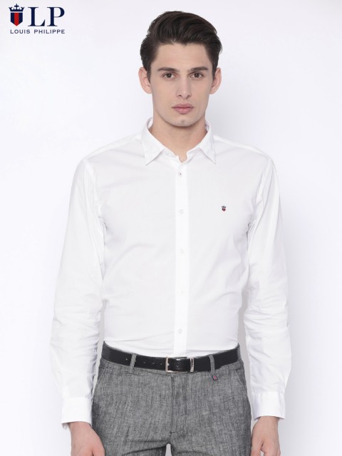 

Louis Philippe Sport Men White Slim Fit Solid Formal Shirt