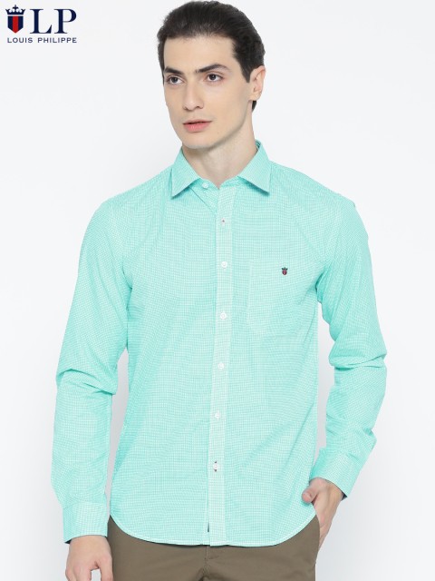 

Louis Philippe Sport Men Blue & White Union SQ Slim Fit Printed Casual Shirt