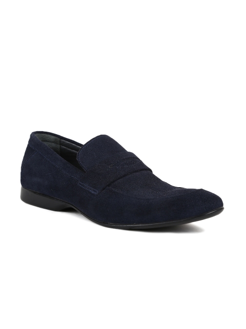 

JOE SHU Men Blue Loafers