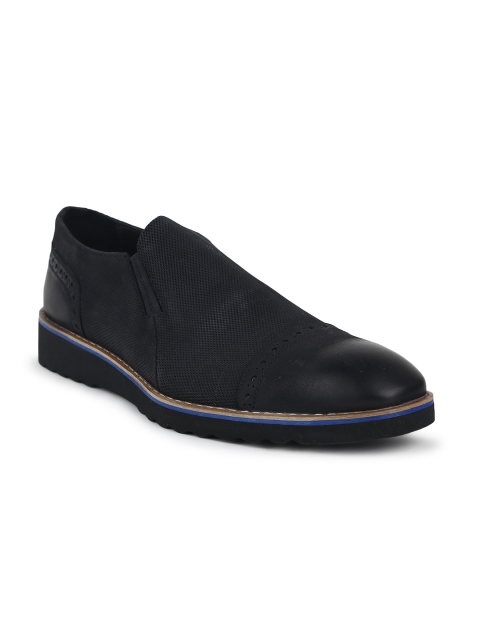 

JOE SHU Men Black Slip-On Sneakers