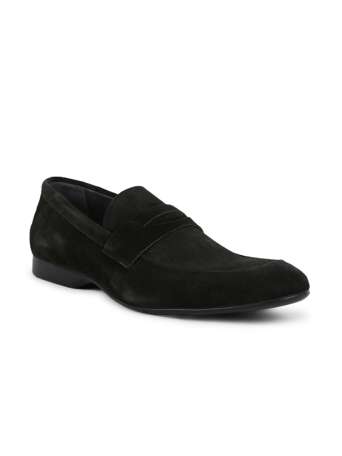 

JOE SHU Men Green Loafers