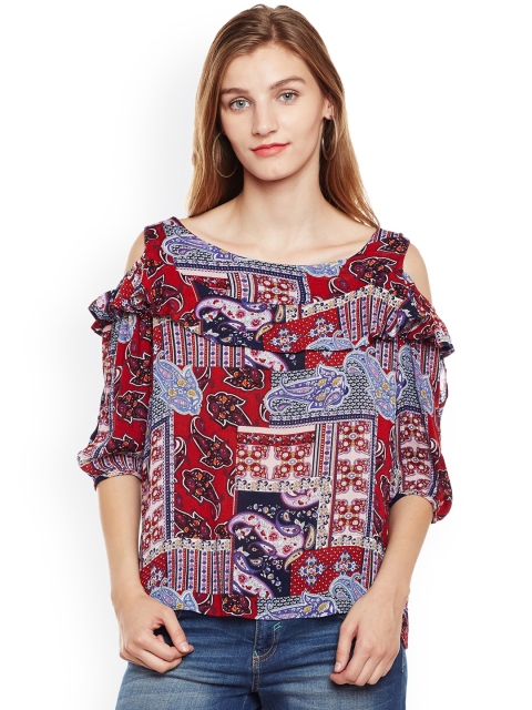 

Oxolloxo Women Multicoloured Printed Top, Multi