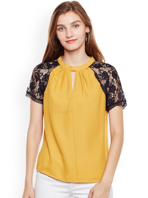 

Oxolloxo Women Mustard Yellow Top