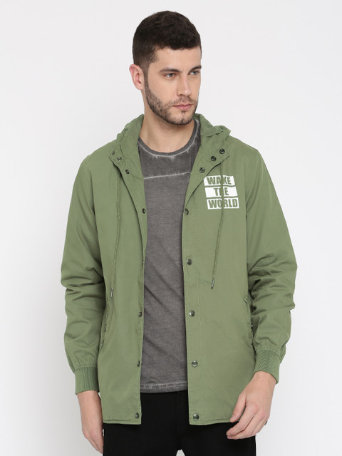 

SF JEANS by Pantaloons Men Olive Green Solid Tailored Jacket