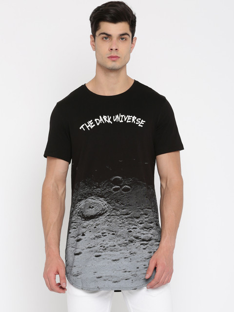 

SF JEANS by Pantaloons Men Black Printed T-shirt
