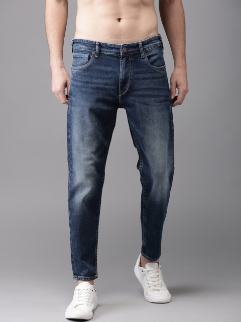 

Moda Rapido Men Blue Slim Fit Cropped Mid-Rise Clean Look Stretchable Jeans