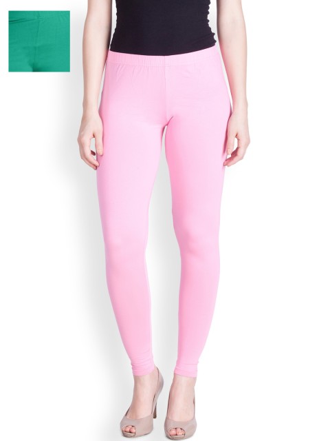 

LYRA Red Pack of 2 Ankle-Length Leggings, Pink