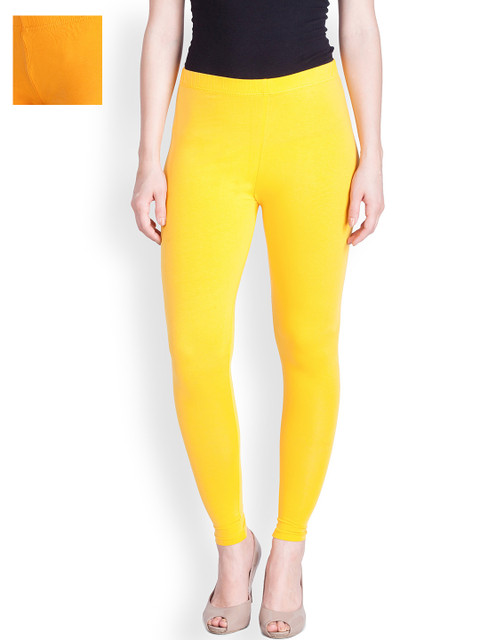 

LYRA Red Pack of 2 Ankle-Length Leggings, Mustard