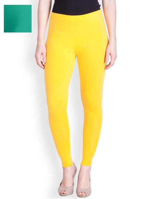 

LYRA Pack of 2 Ankle-Length Leggings, Yellow