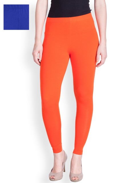 

LYRA Pack of 2 Ankle-Length Leggings, Orange