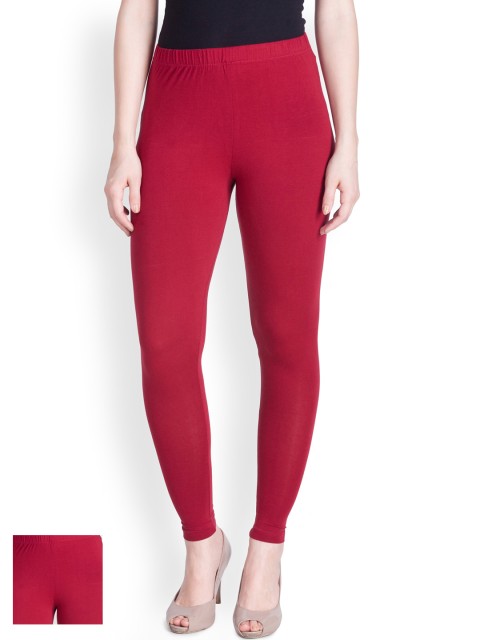 

LYRA Pack of 2 Maroon Ankle-Length Leggings