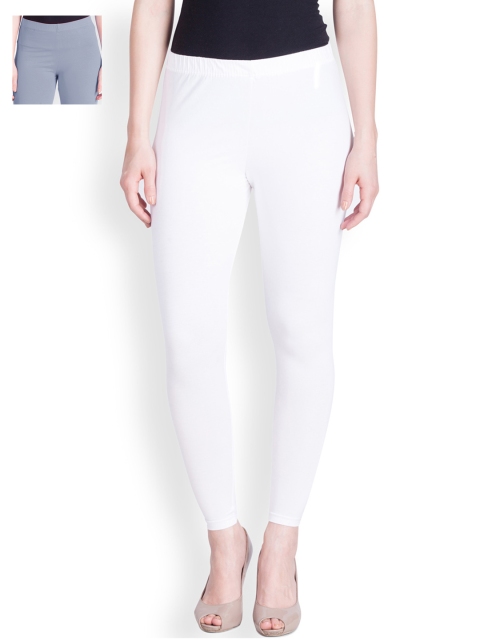

LYRA Pack of 2 Ankle-Length Leggings, White