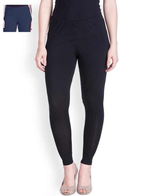 

LYRA Pack of 2 Ankle-Length Leggings, Black