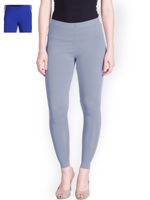 

LYRA Pack of 2 Churidar Leggings, Blue
