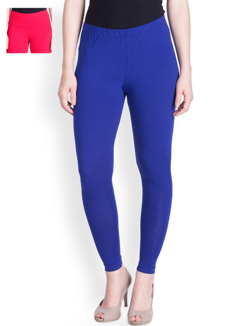 

LYRA Red Pack of 2 Ankle-Length Leggings, Blue
