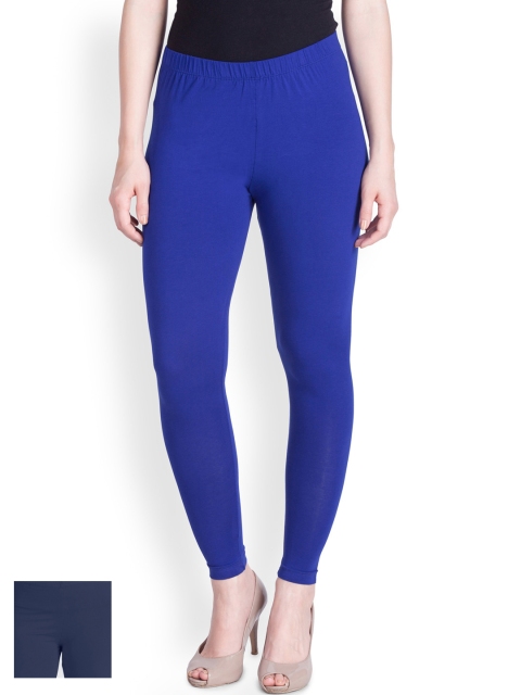 

LYRA Pack of 2 Churidar Leggings, Blue