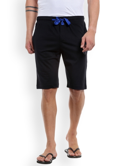 

AVOQ Men Black Lounge Shorts