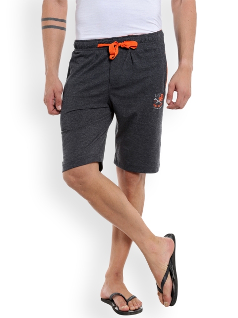

AVOQ Charcoal Grey Men Lounge Shorts