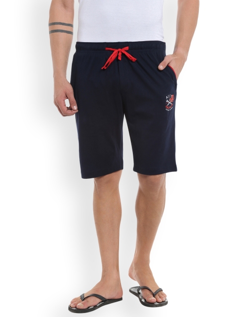 

AVOQ Navy Blue Men Lounge Shorts