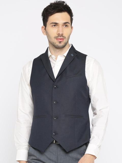 

Allen Solly Blue Slim Fit Waistcoat