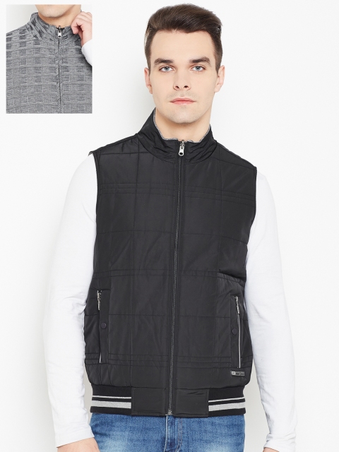 

Monte Carlo Men Black & Grey Reversible Bomber Jacket