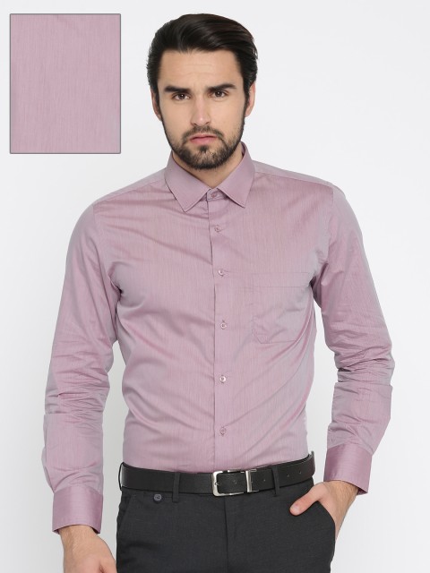 

Peter England Men Pink Slim Fit Solid Formal Shirt