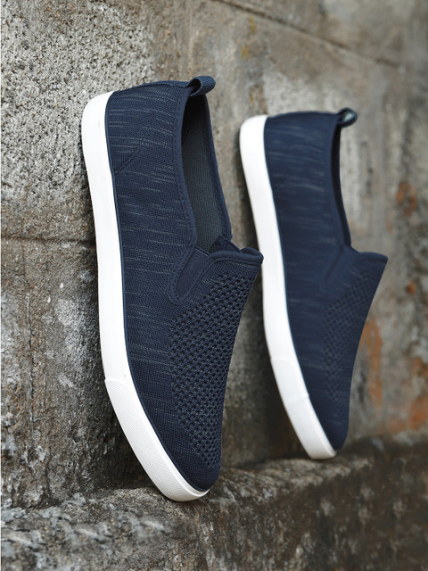 

Roadster Men Navy Blue Slip-On Sneakers