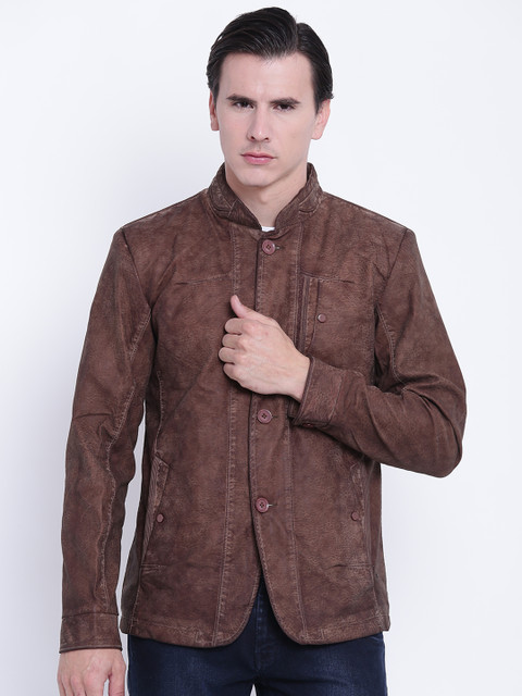 

Fort Collins Men Coffee Brown Solid Tailored Jacket