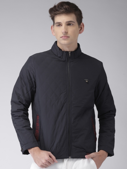 

Fort Collins Men Navy Solid Padded Jacket, Navy blue