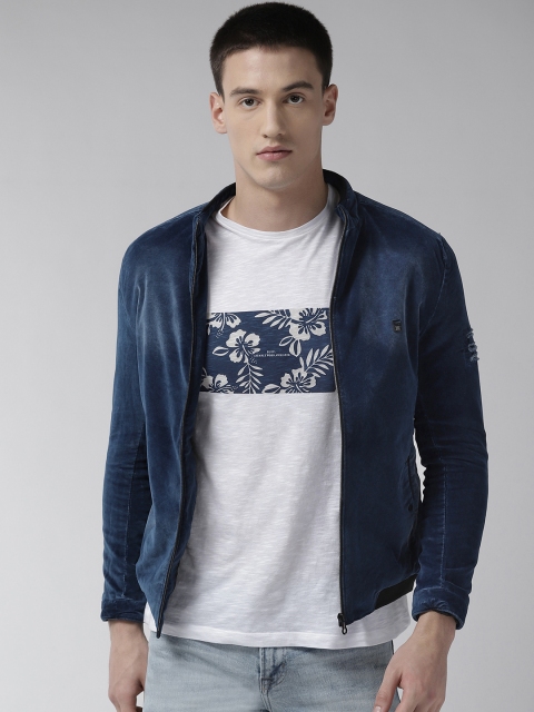 

Fort Collins Men Blue Solid Bomber