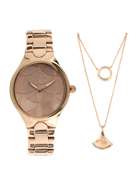 

Titan Purple Whimsy Women Pink Analogue Watch 95060WM01F