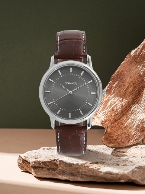 

Sonata Sleek Men Grey Analogue watch NL7128SL02