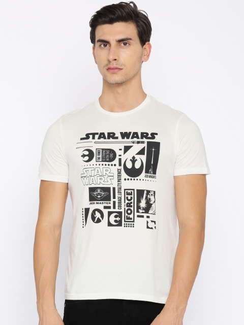 

Celio Star Wars Men White Printed Star Wars T-shirt