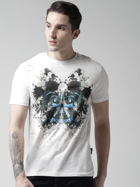 

Celio Star Wars Men White Printed Round Neck T-Shirt