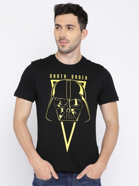 

Celio Star Wars Men Black Printed Star Wars T-shirt