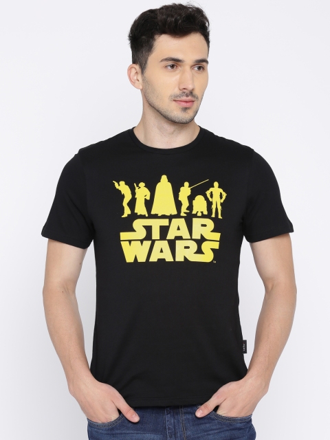 

Celio Star Wars Men Black Printed Round Neck T-shirt