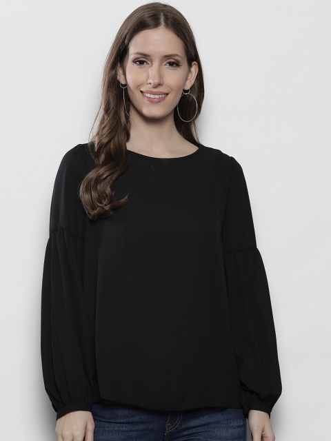 

DOROTHY PERKINS Women Black Solid Top
