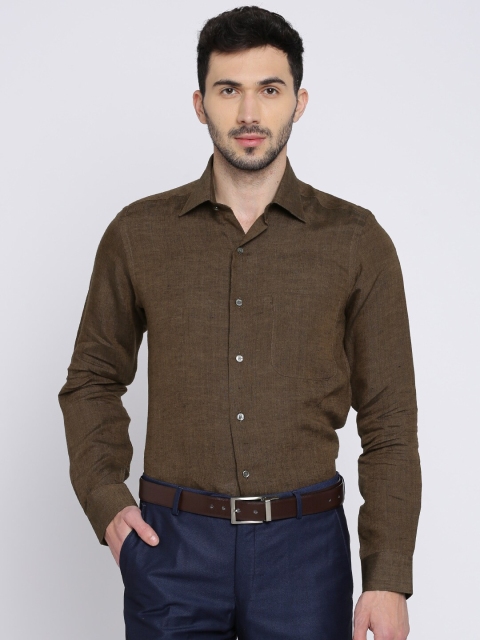 

Arrow Men Brown Regular Fit Solid Formal Sustainable Shirt