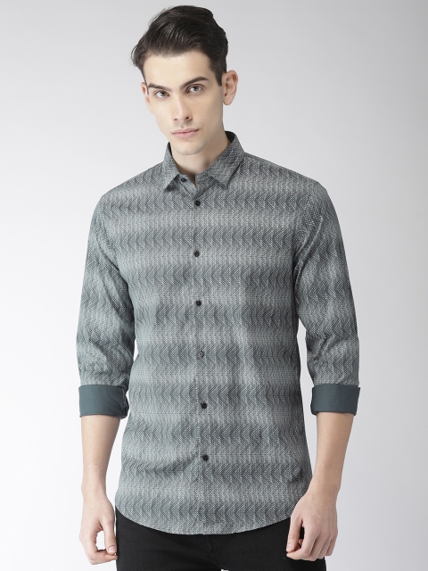 

Arrow New York Men Black & Off-White Regular Fit Printed Casual Shirt