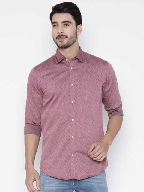 

Arrow New York Men Pink Snug Regular Fit Printed Casual Shirt